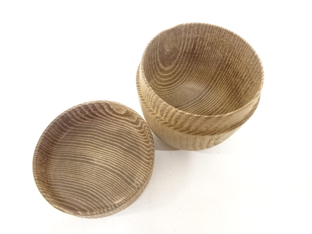  筑城筑良造　松唐草　蒔絵　桑利休棗